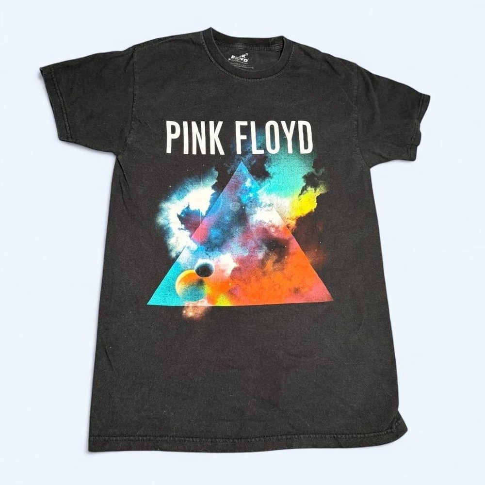 Pink Floyd Graphic Prism Space T-Shirt Unisex Small Black Dark Side of the Moon
